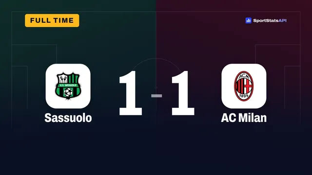Sassuolo 1-1 AC Milan: Odenthal wipes out Rabiot’s lead in five minutes - SportInsight