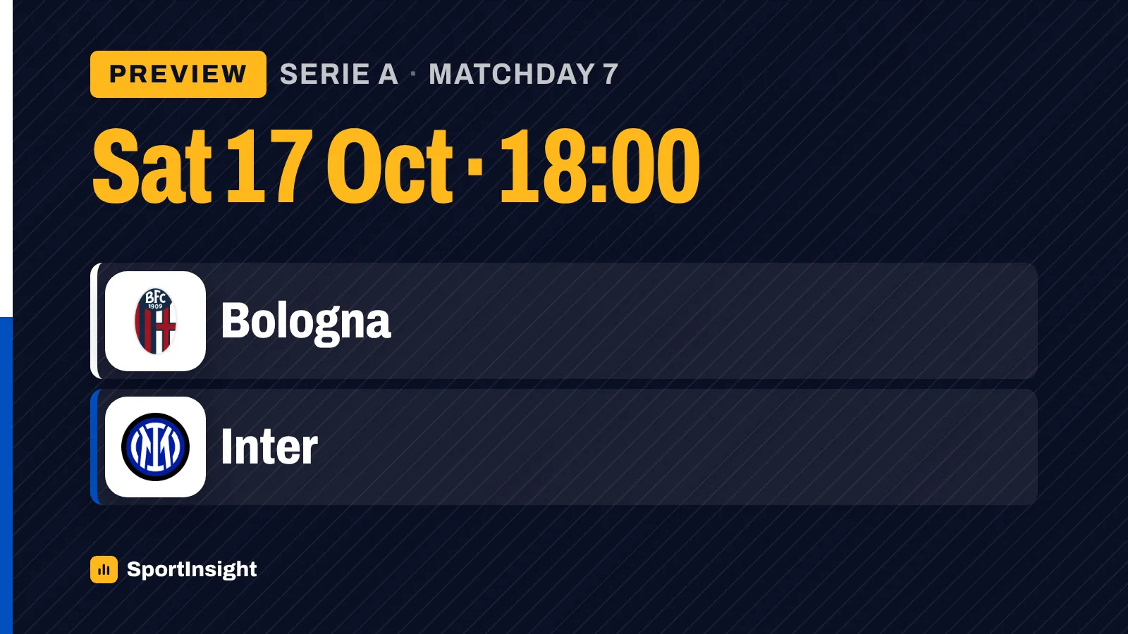 Bologna v Inter: Lautaro Martínez out as leaders seek response - SportInsight
