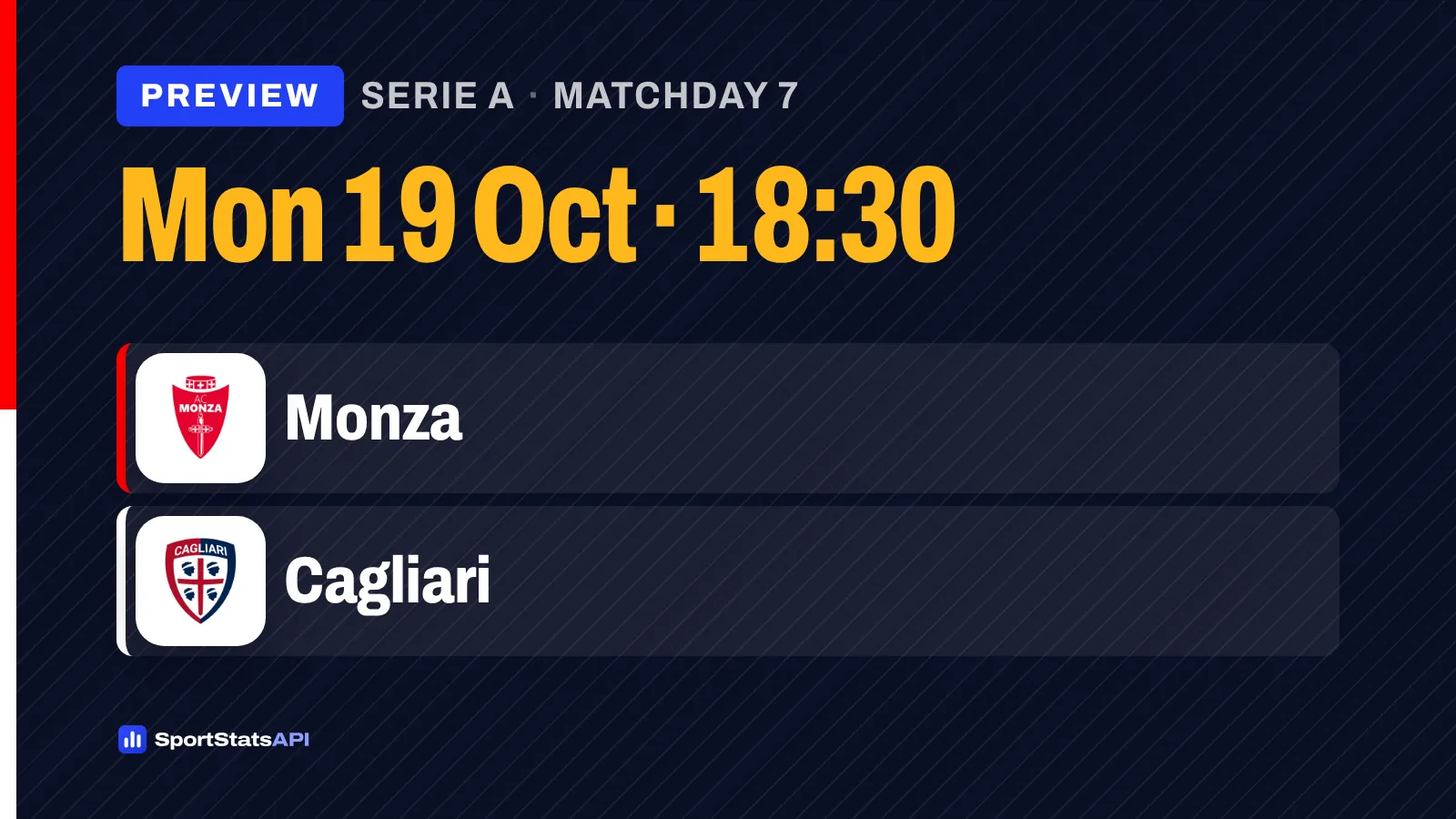 Monza v Cagliari: Lucchesi suspended as visitors seek fifth straight away win - SportInsight