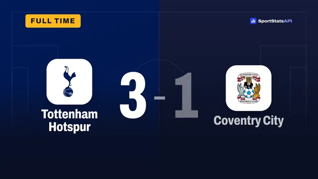 Tottenham Hotspur 3-1 Coventry City: Marmoush restores lead to secure first league win - SportInsight